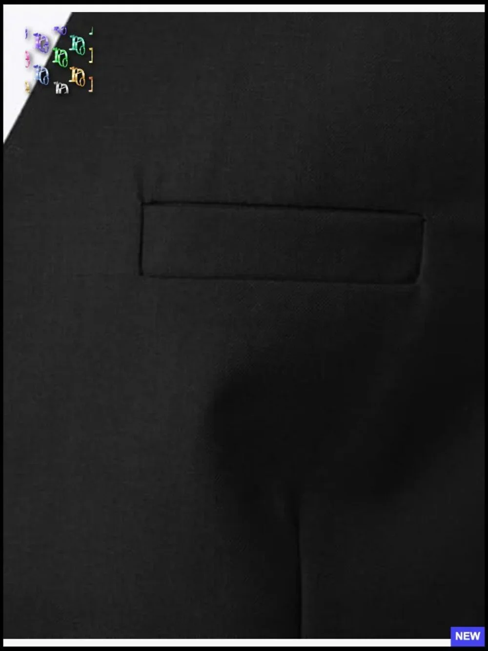 Slim Fit Formal Vest V-Neck Adjustable Belt Three Pockets Business Suit